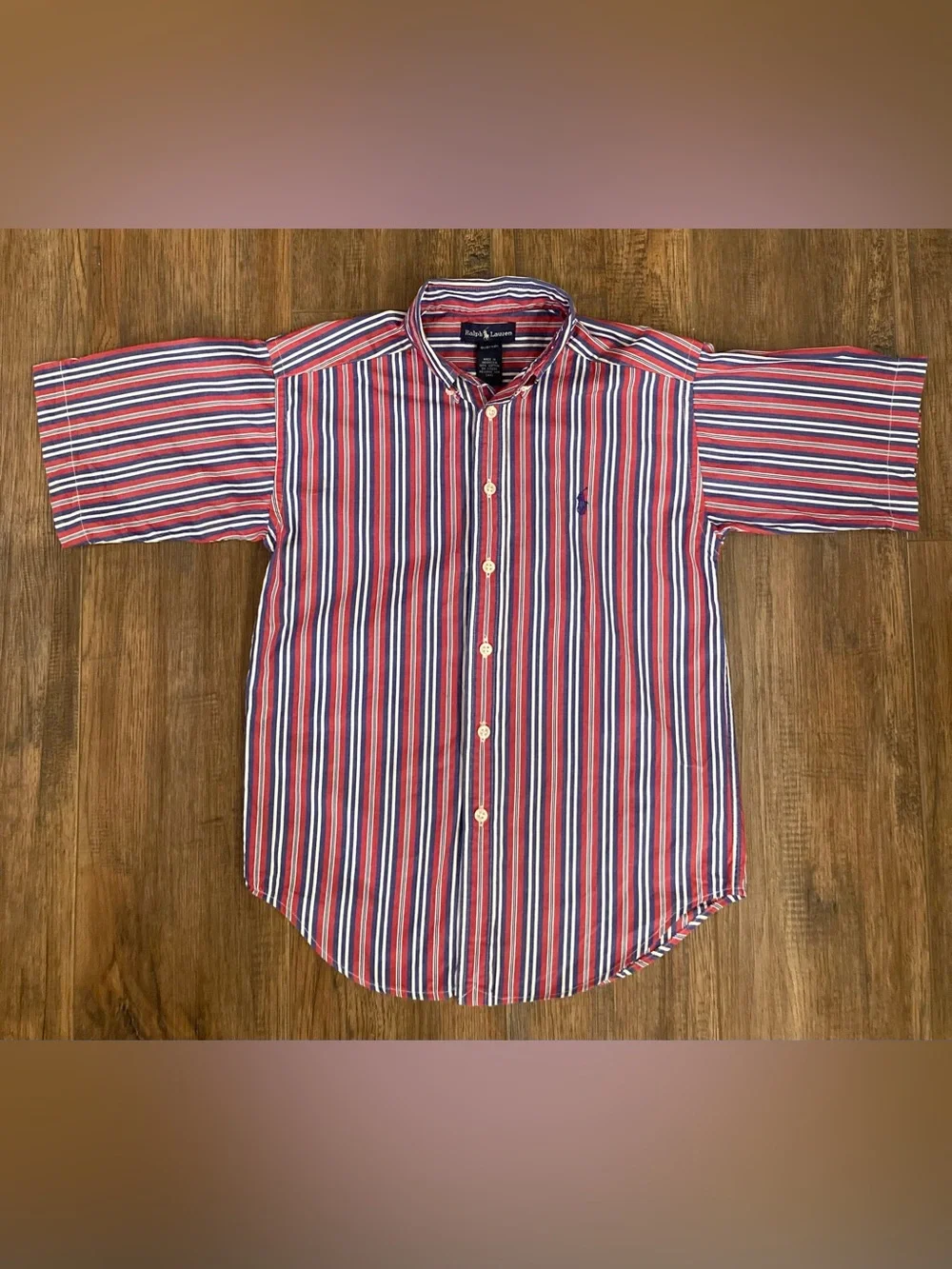 Ralph Lauren Boys Short Sleeve Button Up Shirt